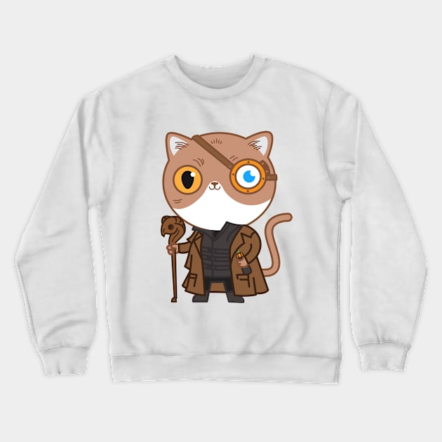 Cat eye meowdy Crewneck Sweatshirt by ppmid